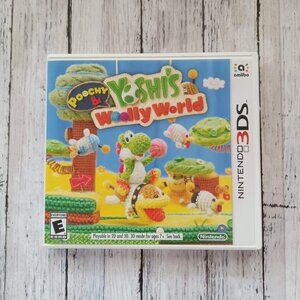 Poocy & Yoshi's Woolly World Nintendo 3DS Video Game and Case w/Insert MINT